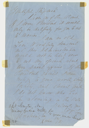 Letter from Gustavus Vasa Fox, 1881 June 16