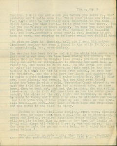 Notes from Jeanne to Fritz in April 1951