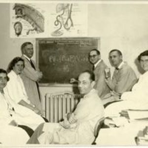 Clement Smith and lab group, Boston Lying-In Hospital