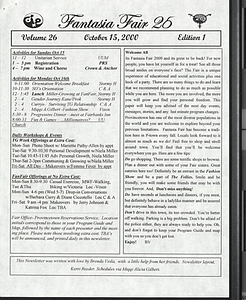 Fantasia Fair 25, Vol. 26 Ed. 1 (October 15, 2000)