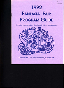 Fantasia Fair Program Guide (Oct. 16 - 25, 1992)