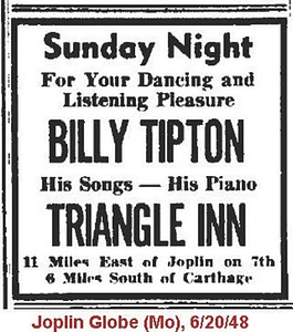 Billy Tipton: His Songs - His Piano