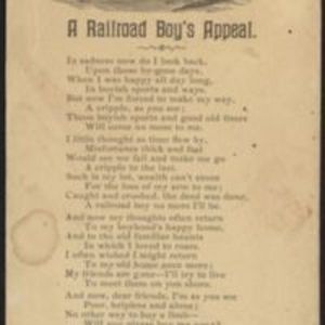 A railroad boy's appeal