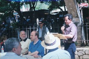 John Joseph Moakley and James P. McGovern at Santa Marta event in El Salvador, November 1997