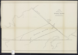 Plan showing the harbor line in Mystic River