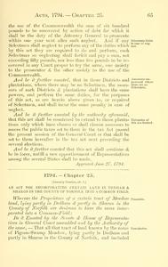 1794 Chap. 0025 An Act For Incorporating Certain Land In Dedham & Sharon In The County Of Norfolk Into A Common Field.