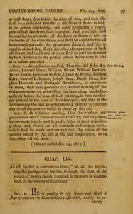 1809 Chap. 0055. An Act Further To Continue In Force, "An Act For Regulating The Passage-Way For Fish, Through The Dam, At The Mouth Of Stoney Brook, so Called, In The Town Of Chelmsford, In The County Of Middlesex."