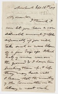 Edward Hitchcock letter to Edward Hitchcock, Jr., 1859 September 16
