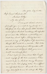 Henry J. Van-Lennep letter to Edward Hitchcock, 1863 July 25