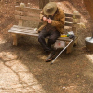 Man on bench