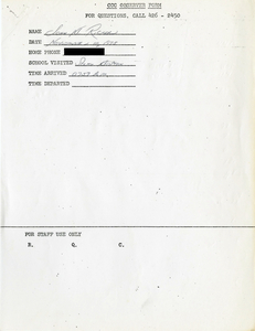 Citywide Coordinating Council daily monitoring report for South Boston High School by John M. Ricker, 1975 November 10