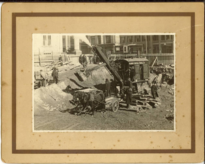 First steam shovel in New Bedford