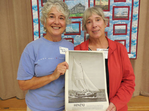 Susan Avellar and Mary Jo Avellar at the Provincetown Mass. Memories Road Show