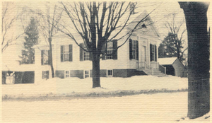 First Congregational Church--Parish Hall with horsesheds