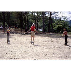 People playing jump rope on a Chinese Progressive Association trip