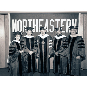 President Kenneth Ryder and honorary degree recipients