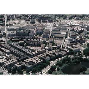 Aerial view of campus