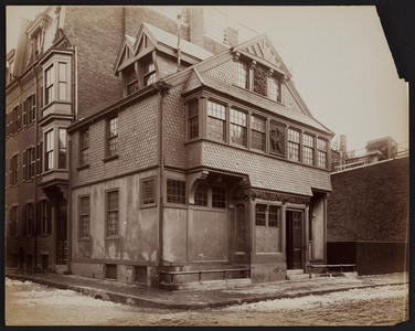 Exterior view of Frank Hill Smith House and Studio, corner of Mt. Vernon and River Streets, Boston, Mass., undated