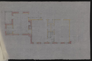 Untitled floor plan on trace, residence for Mrs. Talbot C. Chase, Brookline, Mass., undated