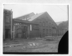 View of the demolition of the Hunt-Spiller Manufacturing Coproation buildings, Dorchester Ave.