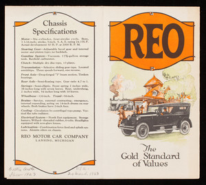 Reo, the gold standard of values, Reo Motor Car Company, Lansing, Michigan
