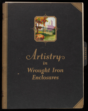 Artistry in wrought iron enclosures, catalog 358, Page Steel and Wire Company, Bridgeport, Connecticut