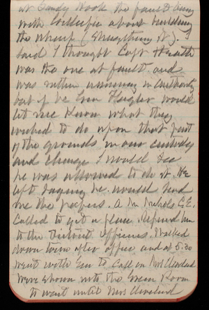 Thomas Lincoln Casey Notebook, February 1893-May 1893, 60, at Sandy Hook the fault being