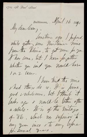 [William P. Craighill] to Thomas Lincoln Casey, April 16, 1890 (2)