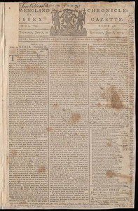 The New-England Chronicle: or, the Essex Gazette, 8 June 1775
