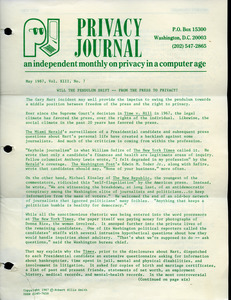 Privacy Journal - Digital Commonwealth