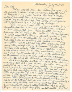 Letter from Carl Henry to Edith Henry