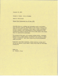 Memorandum from Mark H. McCormack to Joseph A. Rotolo