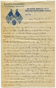 Letter from Charles E. Jackson to sister (incomplete)
