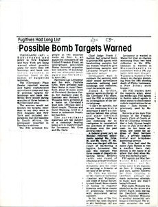 Possible bomb targets warned