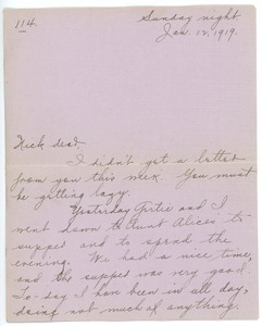 Letter from Letitia Crane to Frank F. Newth