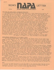 NAPA Spring 1984 newsletter