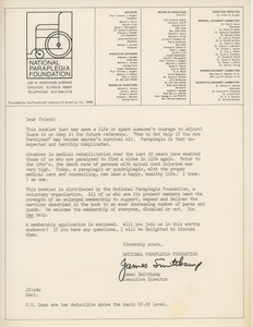 Letter from James Smittkamp to Elmer C. Bartels