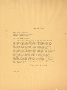 Letter from W. E. B. Du Bois to Mrs. Oscar Arnette