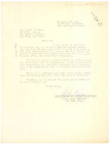 Letter from Phi Beta Sigma, Iota Alpha Chapter to W. E. B. Du Bois