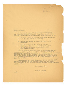 Circular letter from Irene C. Malvan to N.A.A.C.P.