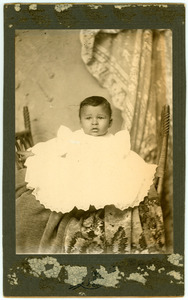 Burghardt Du Bois in white dress at 8 months