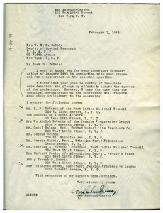 Letter from Amy Ashwood Garvey to W. E. B. Du Bois