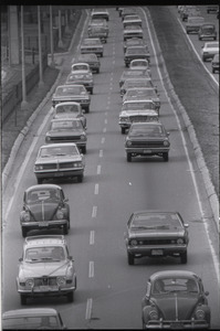 Views of Boston: cars on Storrow Drive