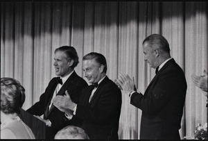 Spiro Agnew speech at the Middlesex Club: Francis, Lowe, and Agnew (l. to r.)