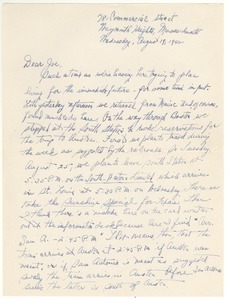 Letter from Judy G. Wood Langland to Joseph Langland