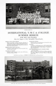 International YMCA College Summer School poster, 1928