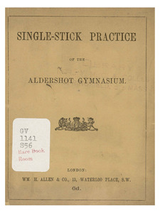 Single-stick practice of the Aldershot Gymnasium
