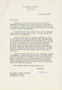 A letter with attachments from Roberts Wright to Glenn Olds (Jan. 18, 1960)
