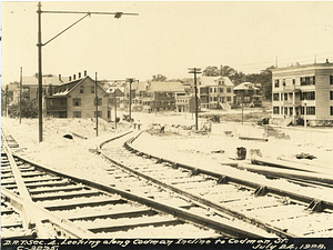 Dorchester Rapid Transit section 4. Looking along Codman incline to Codman Street