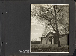 Bath house, Ell Pond: Melrose, Mass.